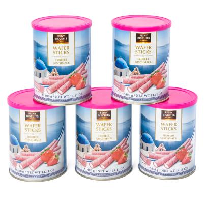 Feiny Waffelröllchen Erdbeer 5er Set
