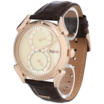PortaS Herren-Automatikuhr "Erlau" creme