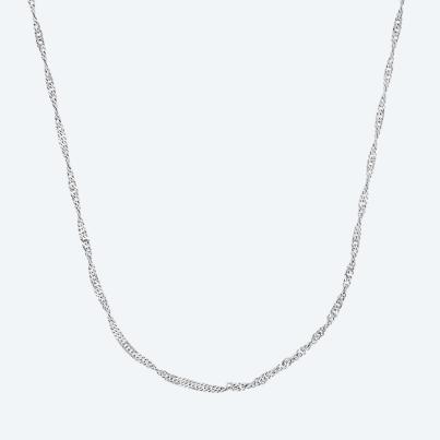 amor Singapurkette 925 Silber rhodiniert ca. 50 cm
