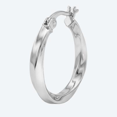 amor Creolen 925 Silber rhodiniert