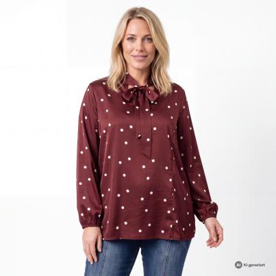 sophistical Women Bluse burgundy/weiß