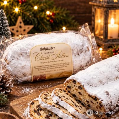 Traditionaller Christstollen