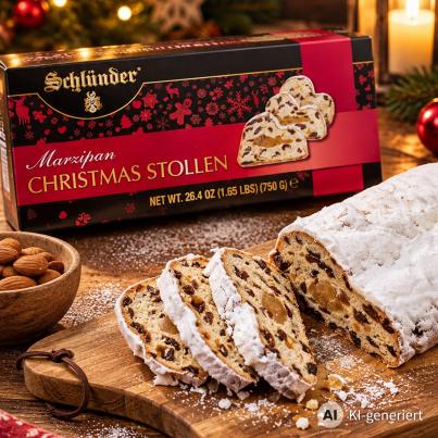 Edel Marzipan Stollen in Schachtel