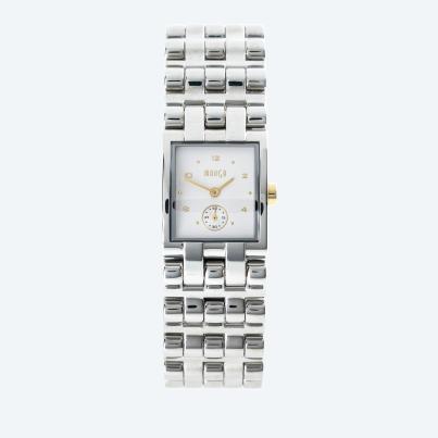 MANGO Damenuhr, Quarz, Gliederarmband, bicolor