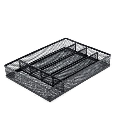 Relaxdays Besteckkasten Metall
