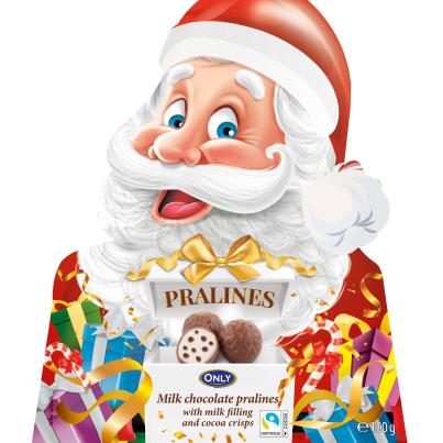 Weihnachtsmann Milchschokolade-Pralinen