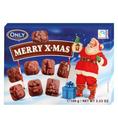 Milchschokolade Merry X-mas Figuren 100g