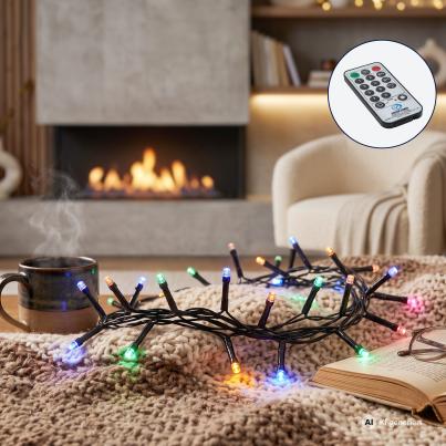80er Lichterkette Out&Indoor IP44 & Timer