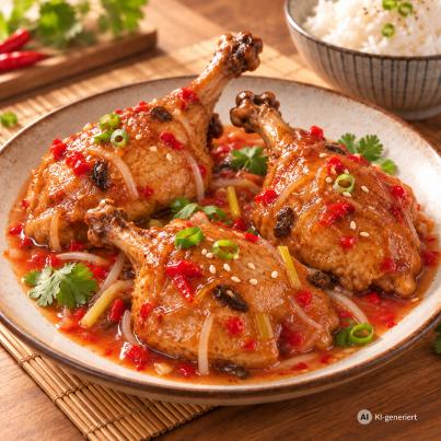 3 Entenkeulen in Asia Soße