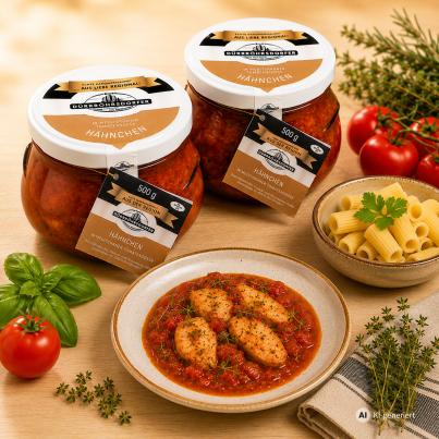 Hähnchen in Tomatensoße 2er
