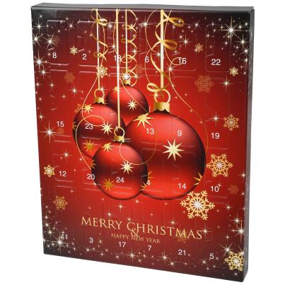 Nostalgie-Adventskalender gefüllt mit Schoko Kugel