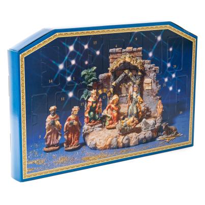 Krippen-Adventskalender plus Bastelbogen-Krippe
