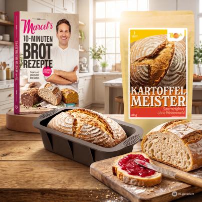 Marcel´s Better Food - Brotglück - Buch & Backset