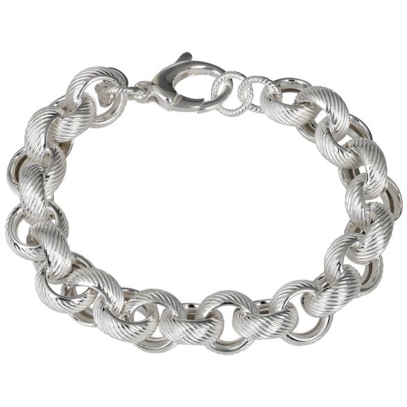 Erbsarmband 925 Sterling Silber, ca. 21 cm - 103613700000 - 1 - 588px