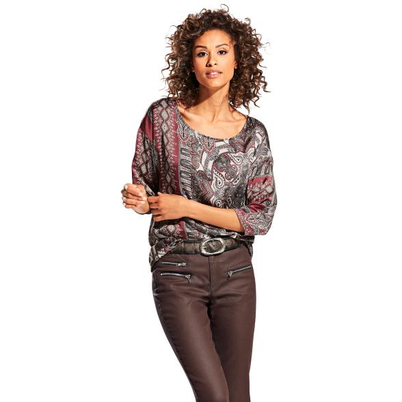 linea TESINI Damen Shirt mit Druck multicolor 36 - 105205500001 - 1 - 588px
