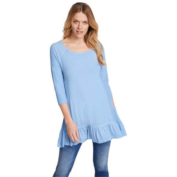 linea TESINI Damen Shirt mit Volant hellblau - 105205600000 - 1 - 588px