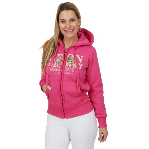 GEOGRAPHICAL NORWAY Damen Sweatjacke pink - 105245900000 - 1 - 588px
