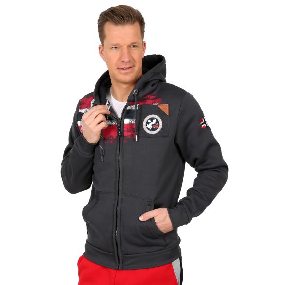 GEOGRAPHICAL NORWAY Herren Sweatjacke dunkelgrau - 105248700000 - 1 - 588px