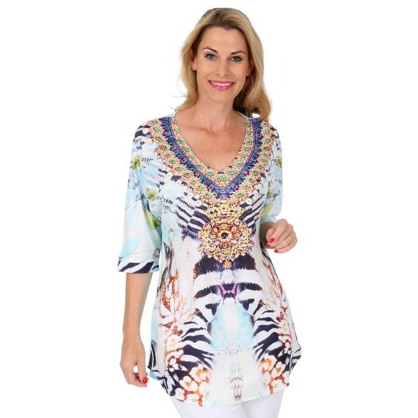 ÉTOILE DE MER Kaftan-Shirt  multicolor 44/46 - L - 105291200003 - 1 - 588px