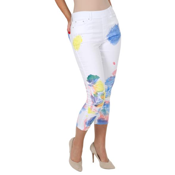 ÉTOILE DE MER Hose weiß/multicolor 36/38 - S - 105293600001 - 1 - 588px