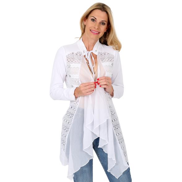 VV by J. Leibfried  Jersey-Cardigan 'Shari' weiß 36/38 - 105300800001 - 1 - 588px