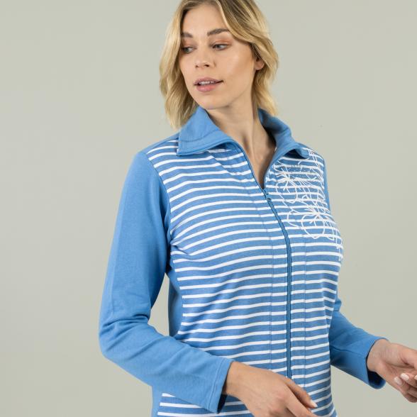 Homewear by BLUE SEVEN Damen Sweatjacke blau 38 - 105310300001 - 1 - 588px