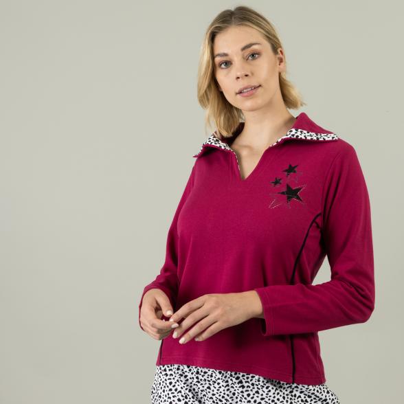 Homewear by BLUE SEVEN Damen Sweatshirt beere 40 - 105310800002 - 1 - 588px