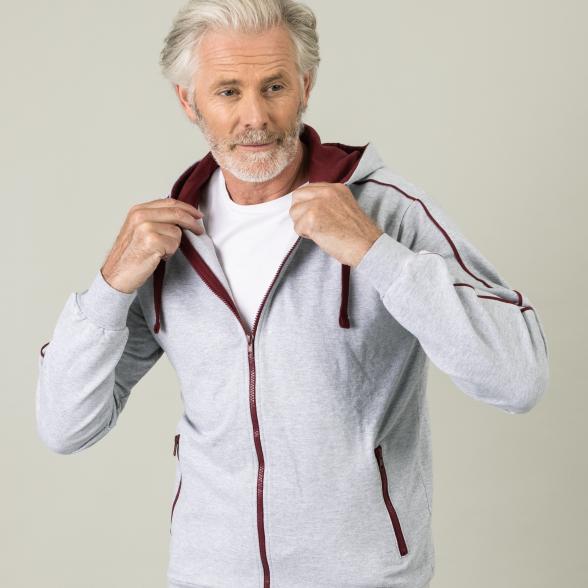 Homewear by BLUE SEVEN Herren Sweatjacke grau M - 105313900001 - 1 - 588px