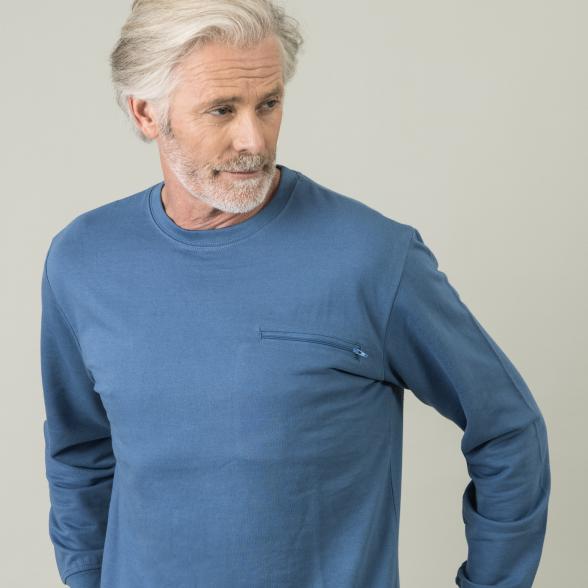 Homewear by BLUE SEVEN Herren Sweatshirt blau - 105314900000 - 1 - 588px