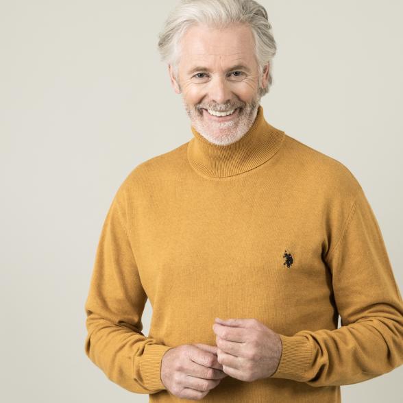U.S. POLO ASSN. Herren Rollkragenpullover, gelb - 105332600000 - 1 - 588px