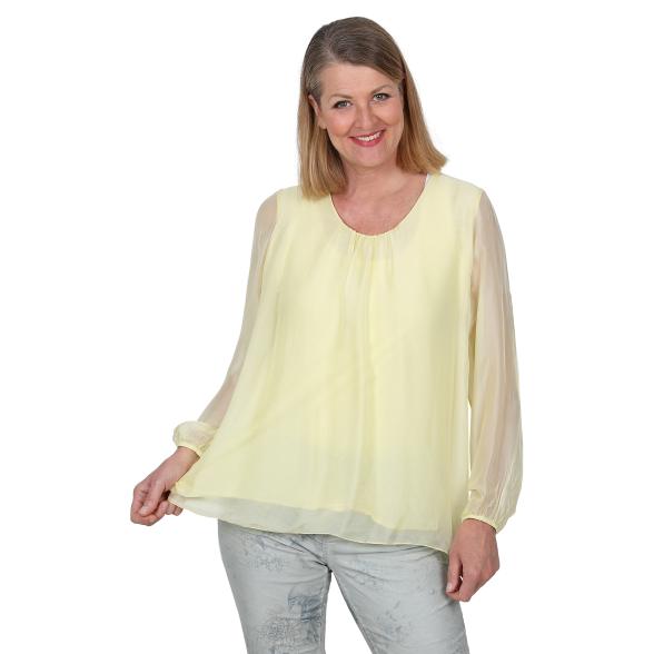 Z-ONE Damen Bluse, zitronengelb - 105434300000 - 1 - 588px