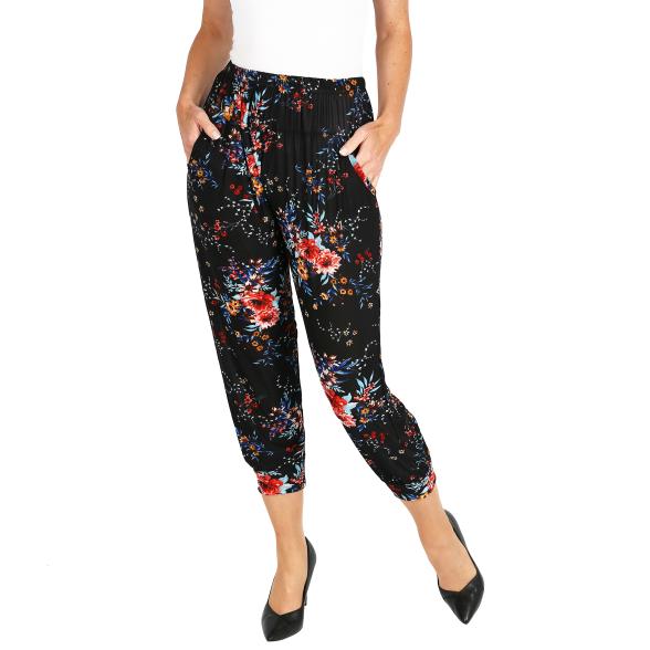 Leichte Damen-Sommerhose Bambusfaser, multicolor L/XL (42/44) - 105491000001 - 1 - 588px