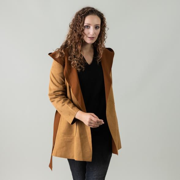 Z-ONE Damen Kurzmantel, cognac - 105534100000 - 1 - 588px