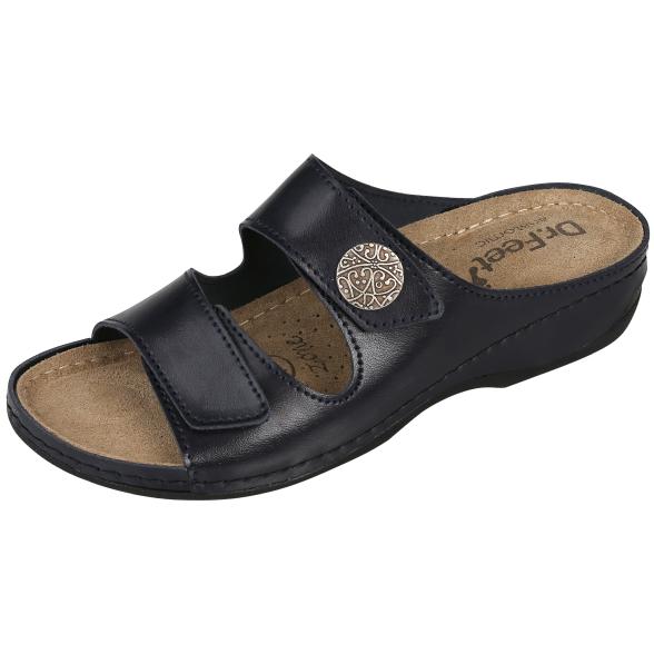 Dr. Feet Lederpantoletten navy - 105539000000 - 1 - 588px