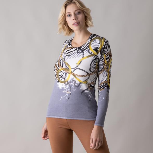MILANO Design Pullover 'Tanaro' grau/gelb - 105542200000 - 1 - 588px