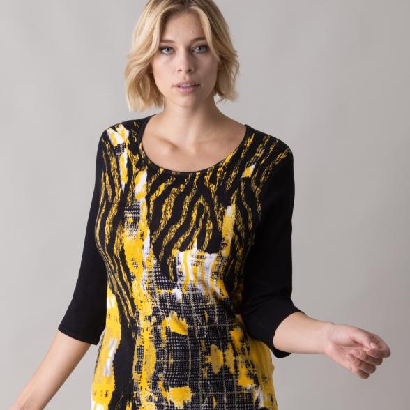 MILANO Design Pullover 'Tesino', schwarz/gelb - 105542300000 - 1 - 588px