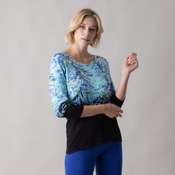 MILANO Design Pullover 'Allia' türkis/schwarz - 105542500000 - 1 - 588px