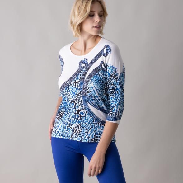 MILANO Design Pullover 'Cecina' weiß/blau - 105543600000 - 1 - 588px