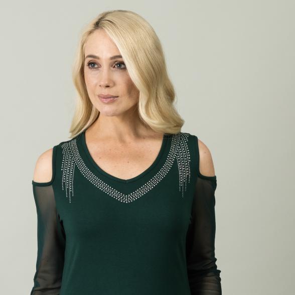 TRENDS by J. Leibfried  Damen-Shirt, dunkelgrün 52/54 - 105607500005 - 1 - 588px