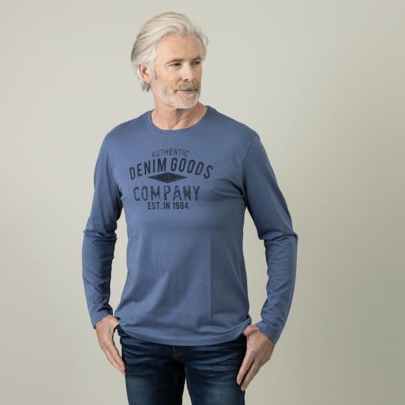 BLUE SEVEN Herren Longsleeve, blau - 105667700000 - 1 - 588px