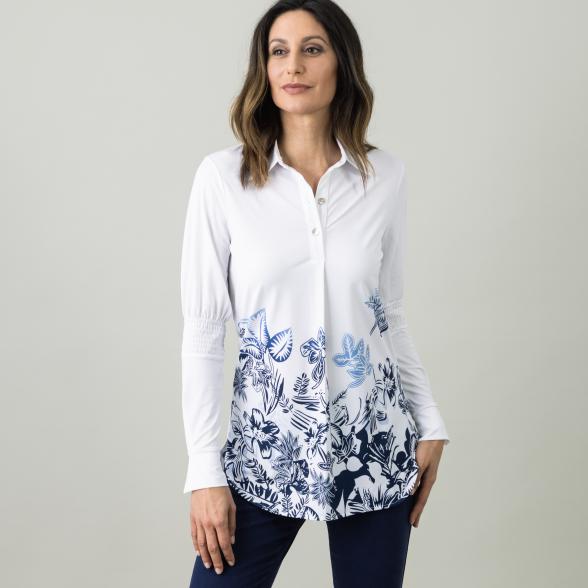 mocca by Jutta Leibfried Bluse, weiß/navy - 105702500000 - 1 - 588px