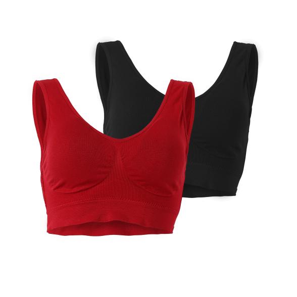 COSY COMFORT 2er Pack Bustier bordeaux/schwarz - 105733000000 - 1 - 588px