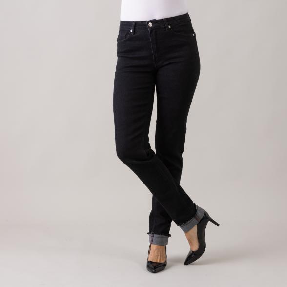 Jet-Line Damen-Jeans 'Betty' slim L32, schwarz 48 - 105772600008 - 1 - 588px
