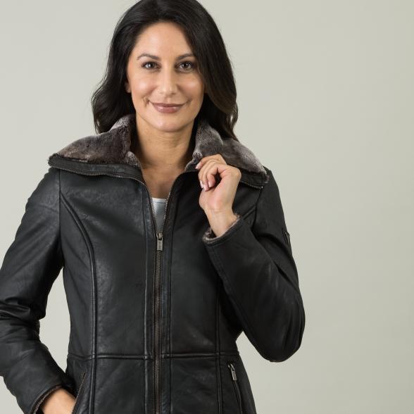 CARLO COLUCCI Damen-Lederjacke 'Viola', braun - 105967200000 - 1 - 588px