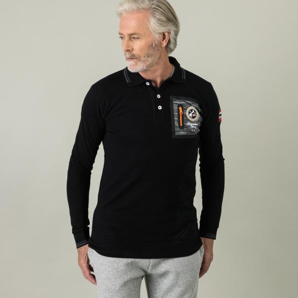 GEOGRAPHICAL NORWAY Herren Poloshirt, schwarz - 105979300000 - 1 - 588px