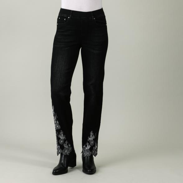 mocca by Jutta Leibfried Jeans verziert, schwarz - 106039100000 - 1 - 588px