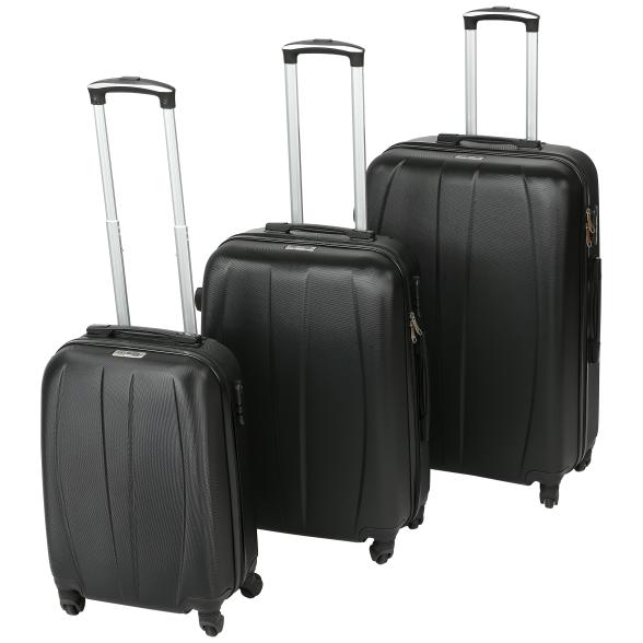 ART-LAND Trolleyset 3-teilig Hartschale schwarz - 106040200000 - 1 - 588px