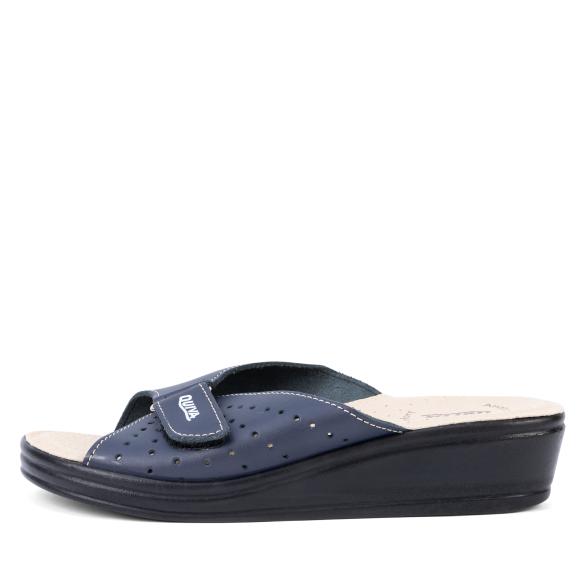 QUIVA Damenlederpantoletten navy - 106142700000 - 1 - 588px