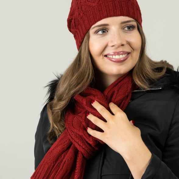 Winterset: Mütze und Schal rot - 106177200000 - 1 - 588px