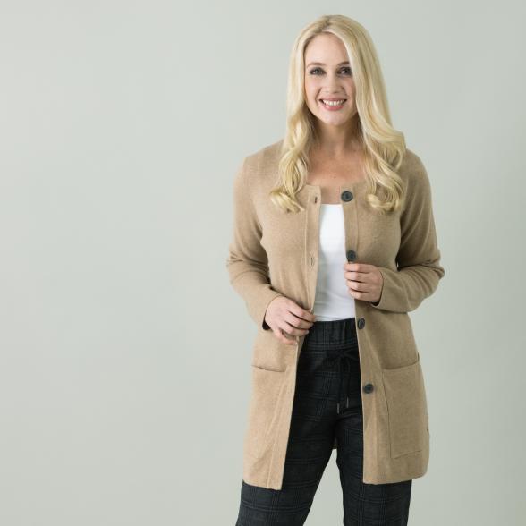 GINA LAURA Damen Strickjacke, camel - 106297000000 - 1 - 588px